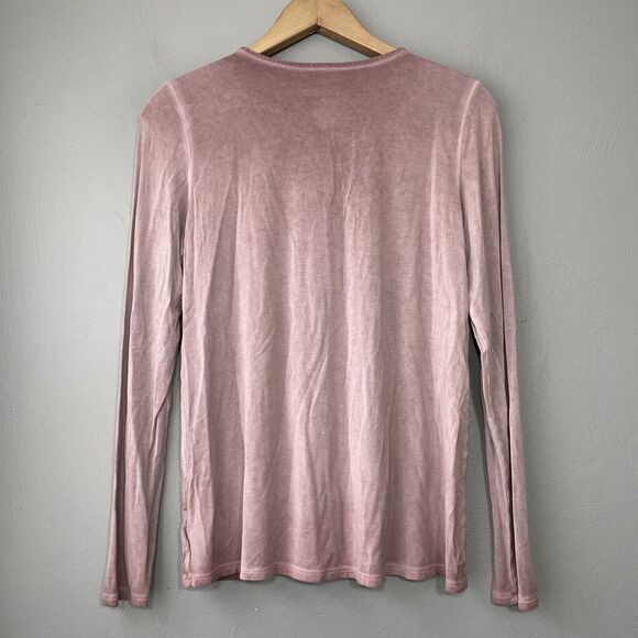 American Eagle Soft & Sexy T Size Small Pink Lace Up Knit Top Romantic Coquette - Picture 5 of 7